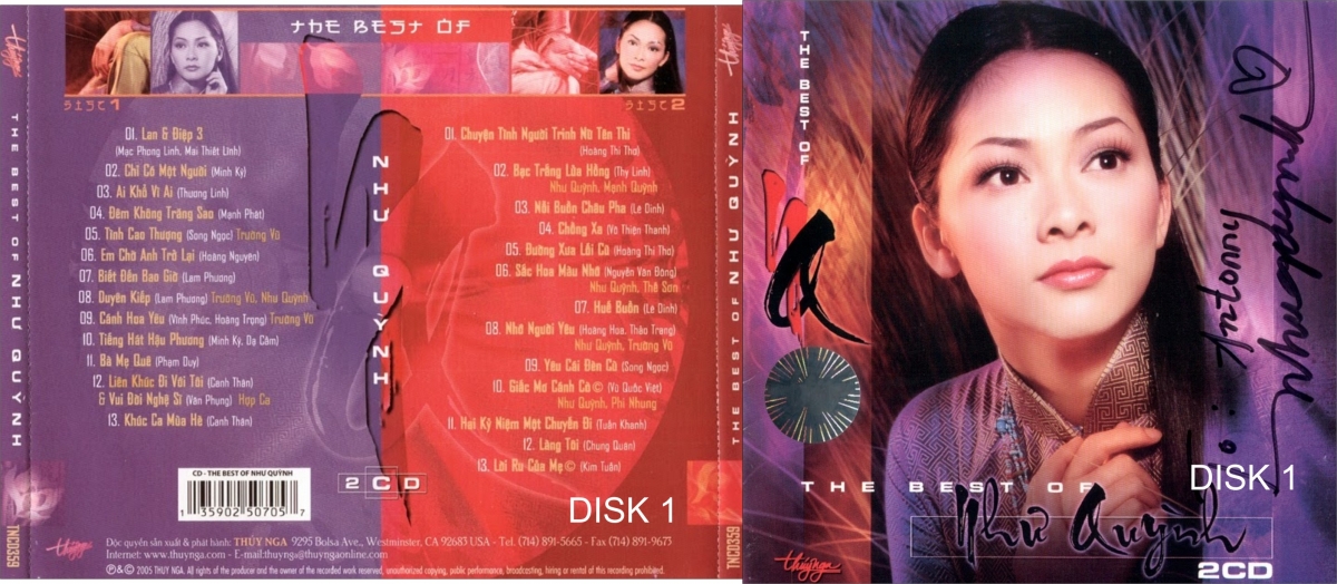 The best of Nhu Quynh CD1