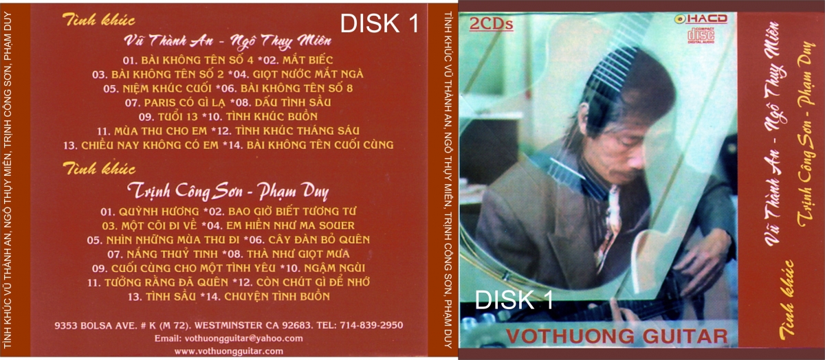 Tình khúc Trịnh Công Sơn - Phạm Duy CD1
