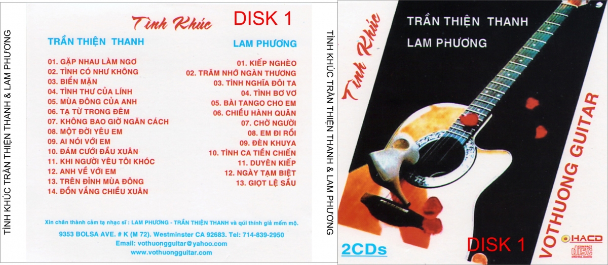 Tình khúc Lam Phương CD1